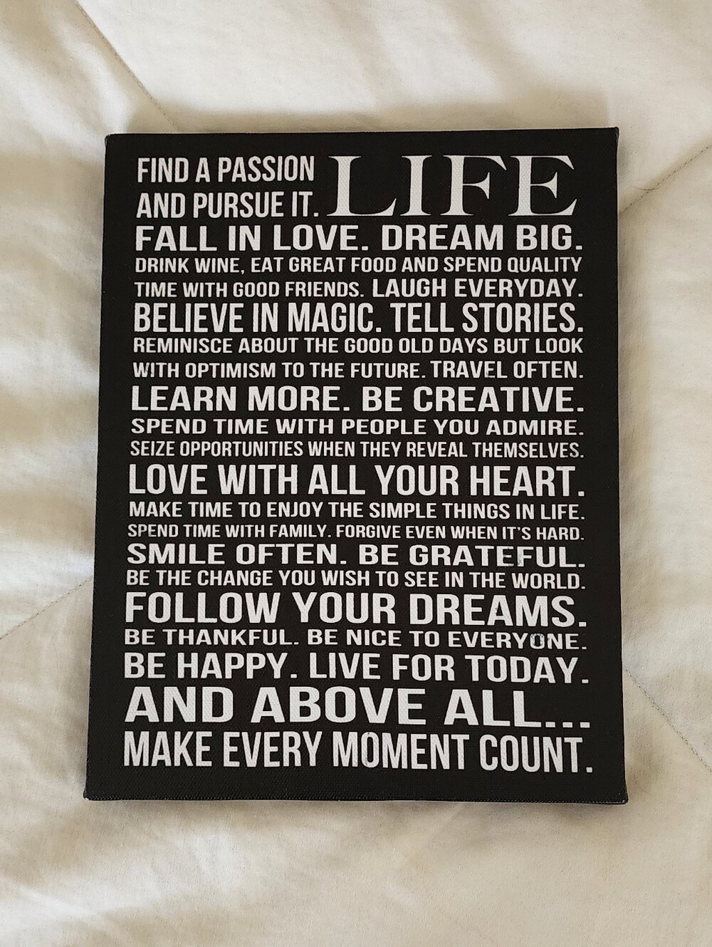 Inspirational Life Wall Art
